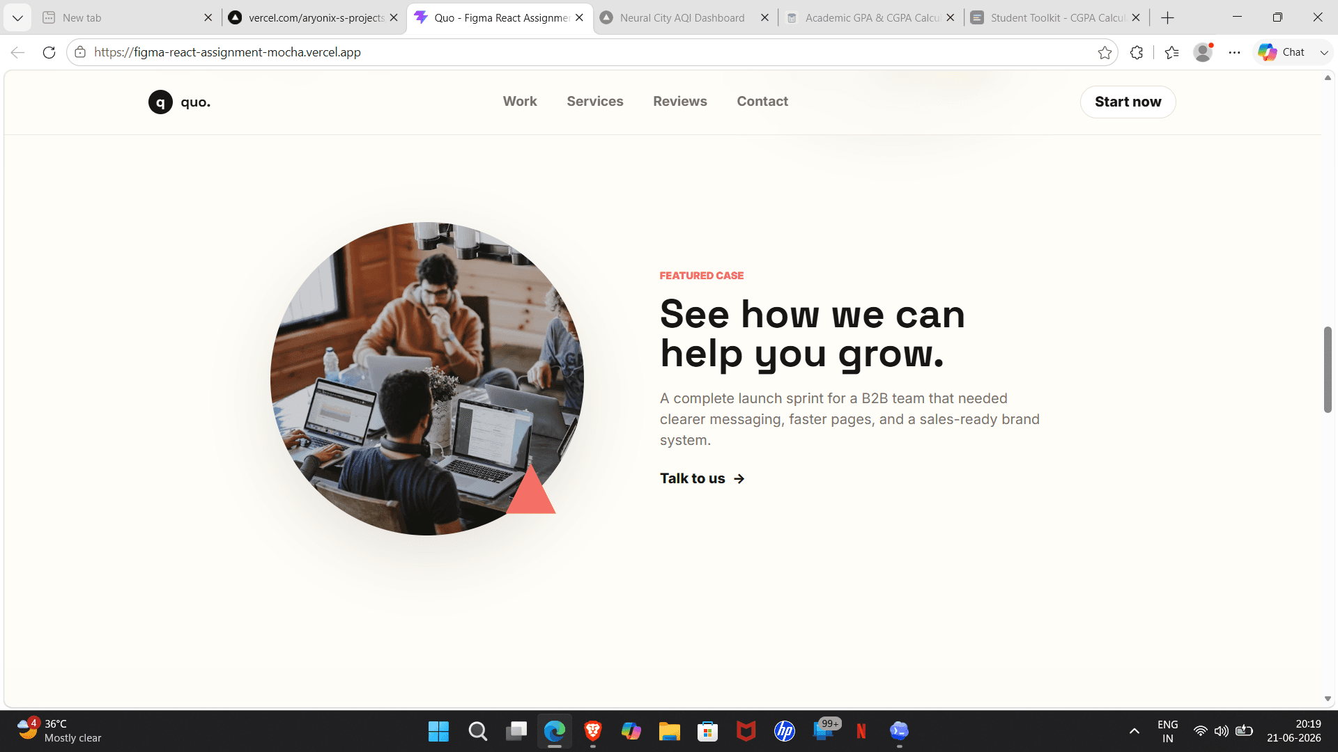 Figma React Assignment case study screenshot